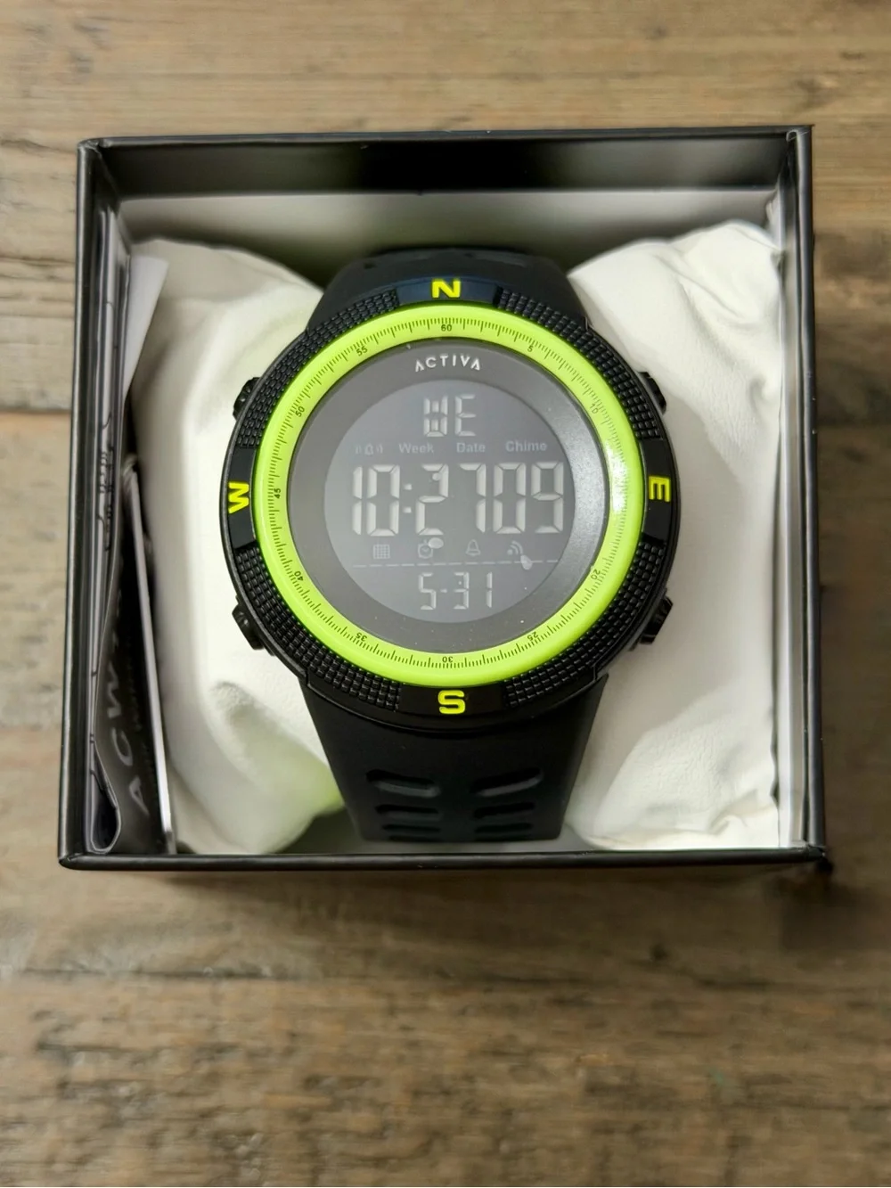 NWT Activa X Invicta Digital Essentials Men’s Watch 50mm Black ACW1915MC-008